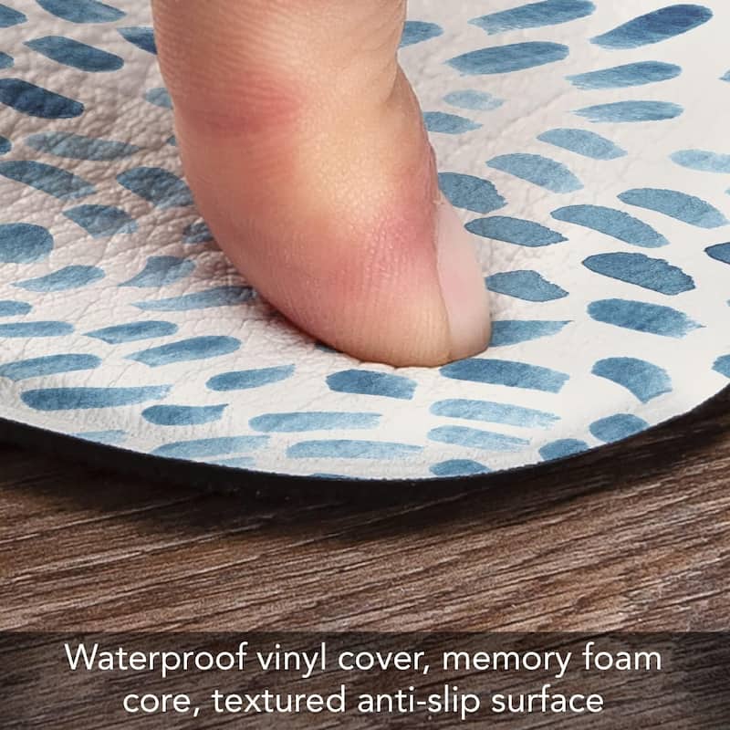 Drift Marks 30” x 20” Decorative Comfort Floor Mat Manufactured in The USA, Waterproof, Reduces Muscle Fatigue, Easy to Clean