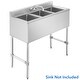 preview thumbnail 6 of 15, Commercial Wall Mount Sink Faucets 4in Center w Swivel Spouts NSF