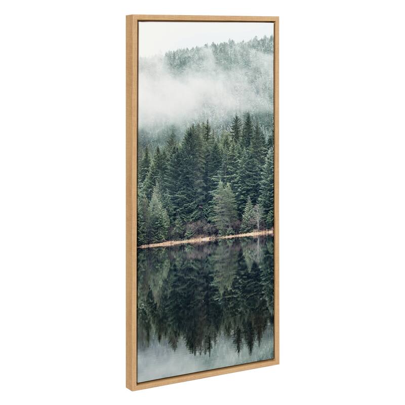 Kate and Laurel Sylvie Misty Forest Canvas by Emiko and Mark Franzen - 18x40 - Natural