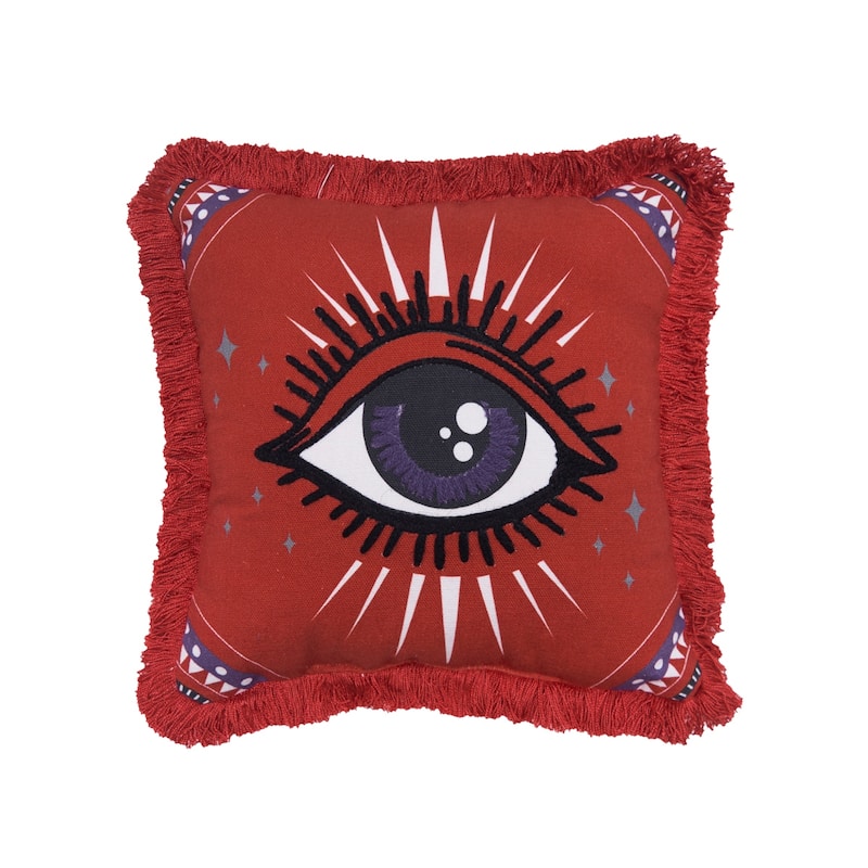 Mystical Eye Throw Pillow 10" x 10"