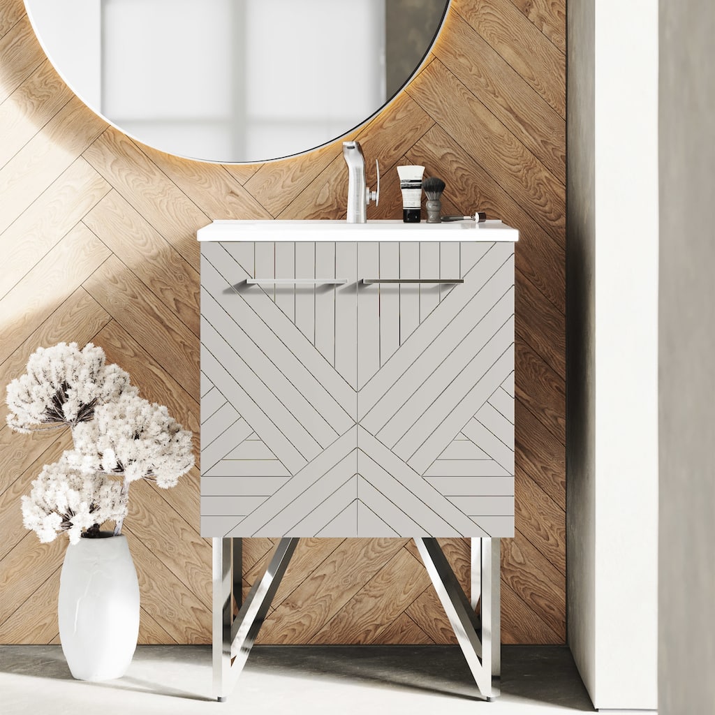 Swiss Madison SM-BV256 Annecy 24" Free Standing Single Basin Vanity