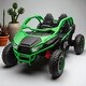 preview thumbnail 22 of 33, 24V Two-Seater Kids Ride-On UTV with Remote Control, Bluetooth, LED Lights, and Four-Wheel Suspension for Kids 3+ Green