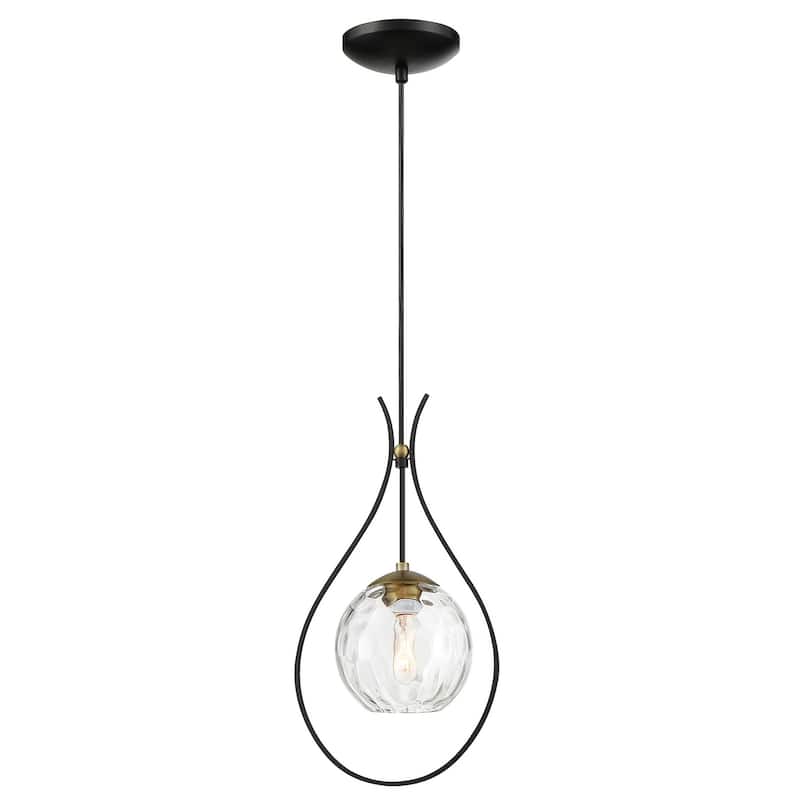 Minka Lavery 1531 Cody 9" Wide Mini Pendant with Clear Water Glass
