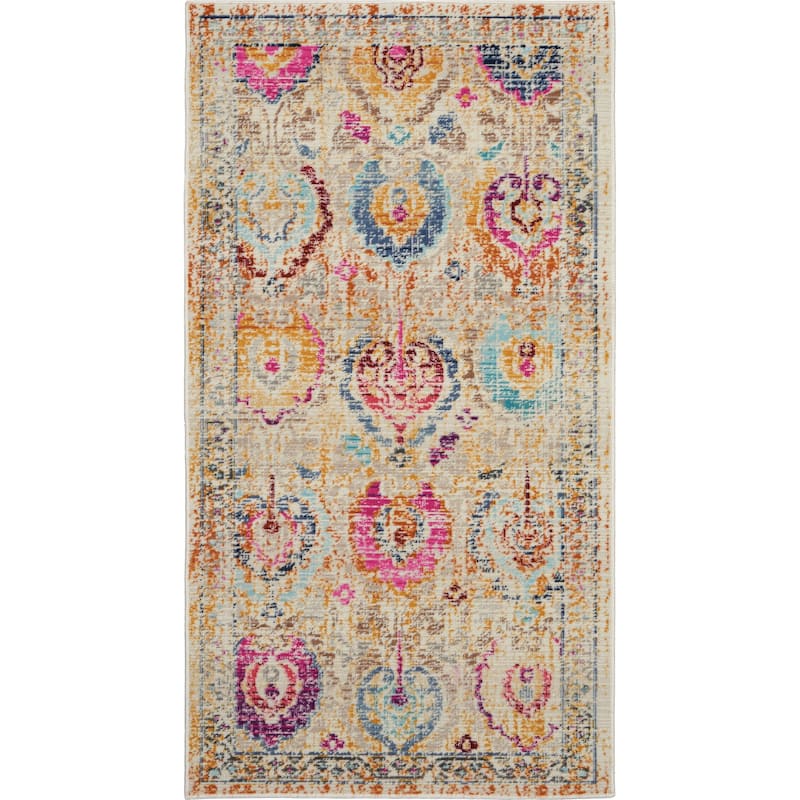 Nourison Vintage Kashan Persian Medallion Area Rug