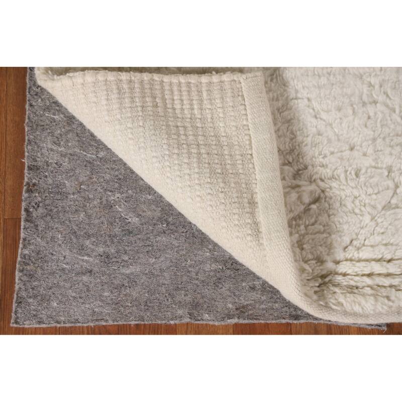 Earth Tone Moroccan Indian Area Rug Hand-Knotted Wool Carpet - 5'2"x 7'7"