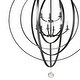 preview thumbnail 3 of 3, Luna 9 Light Matte Black Chandelier - 48'' W x 58.5'' H