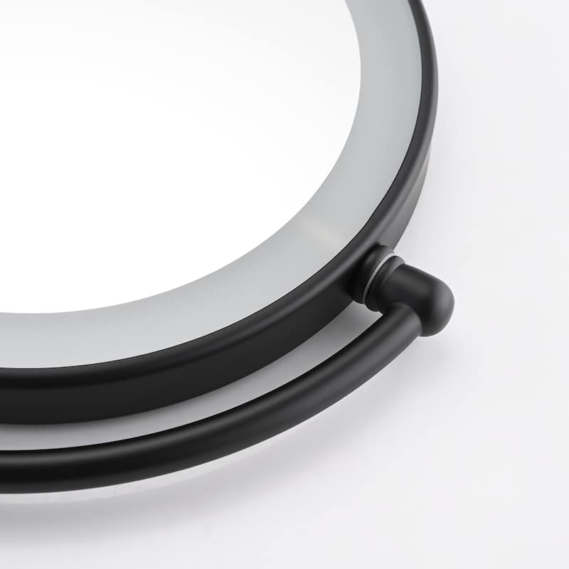 8 Inch LED Wall Mount Two-Sided Makeup Vanity Mirror,Requires Hardwiring
