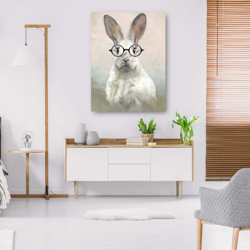 Brainy Bunny By Studio Arts Canvas Art Print