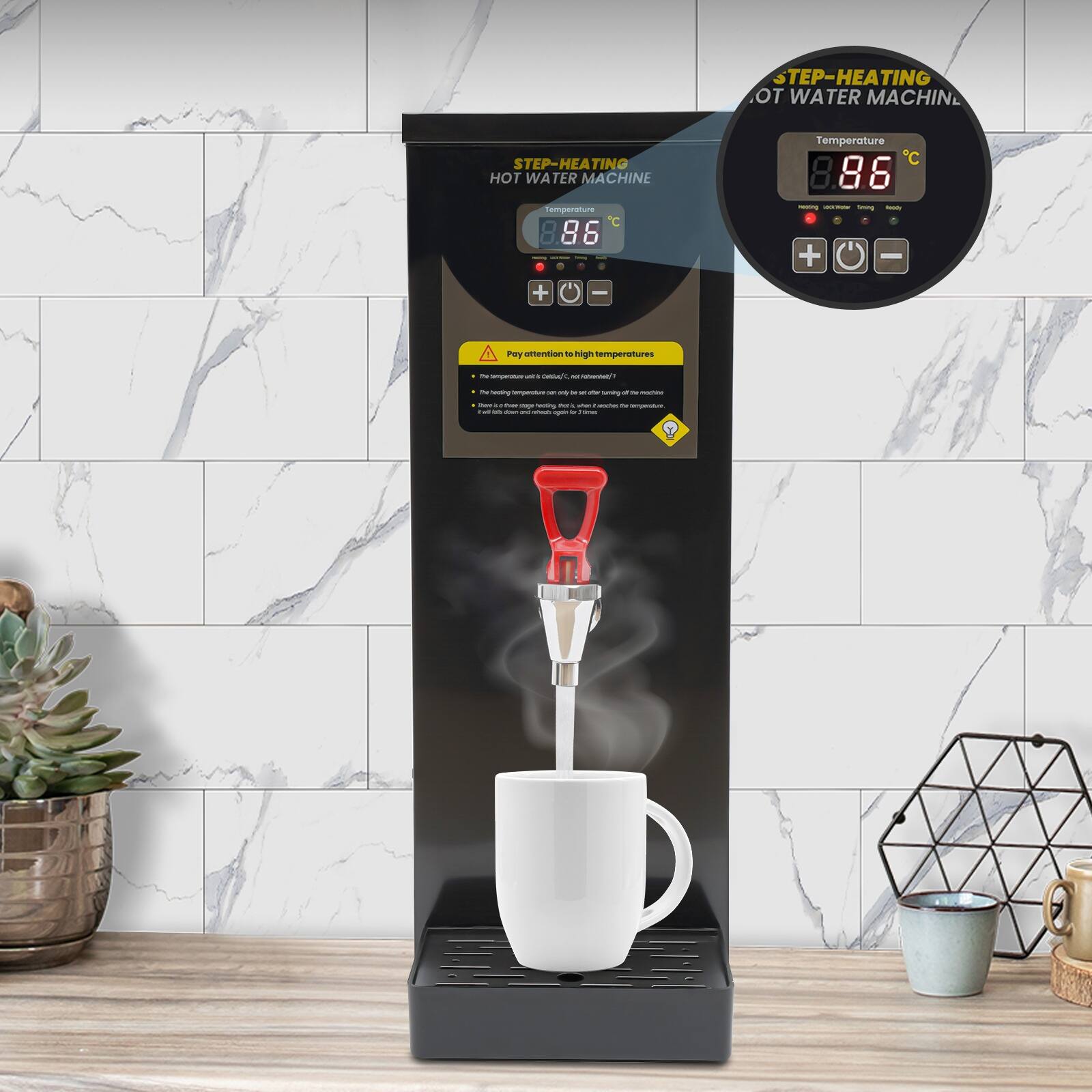 Adjustable StepHeating Commercial Hot Water Dispenser Bed Bath