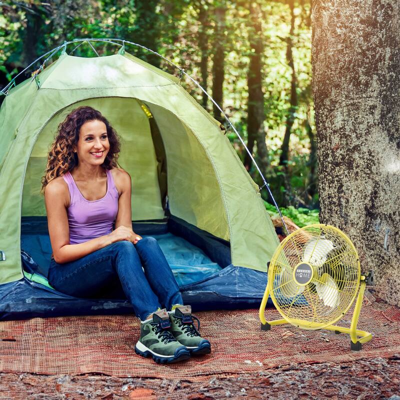 Modern Designs GoCool 12 Inch Heavy-Duty Cordless Fan with 40-Hour Battery Life, Perfect for Outdoor Use