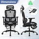 preview thumbnail 5 of 4, Mesh Office Chair Ergonomic Desk Chair with Rotating Headrest