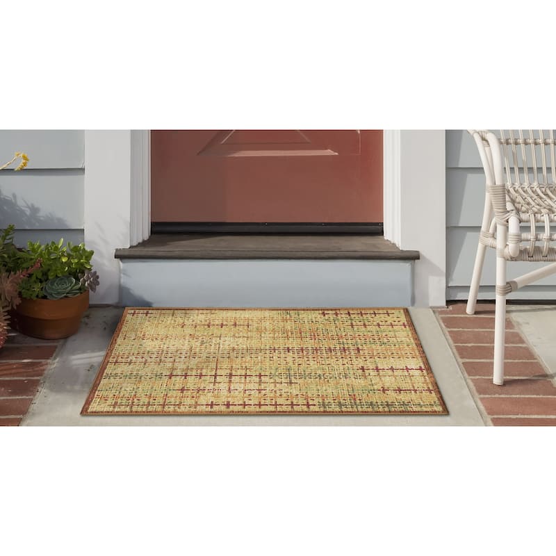 Liora Manne Esencia Sienna Indoor/Outdoor Mat - 2'5" x 3'11" - Gold