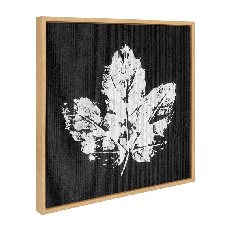 Kate and Laurel Sylvie Autumns End BW Canvas by Mentoring Positives - 22x22 - Natural