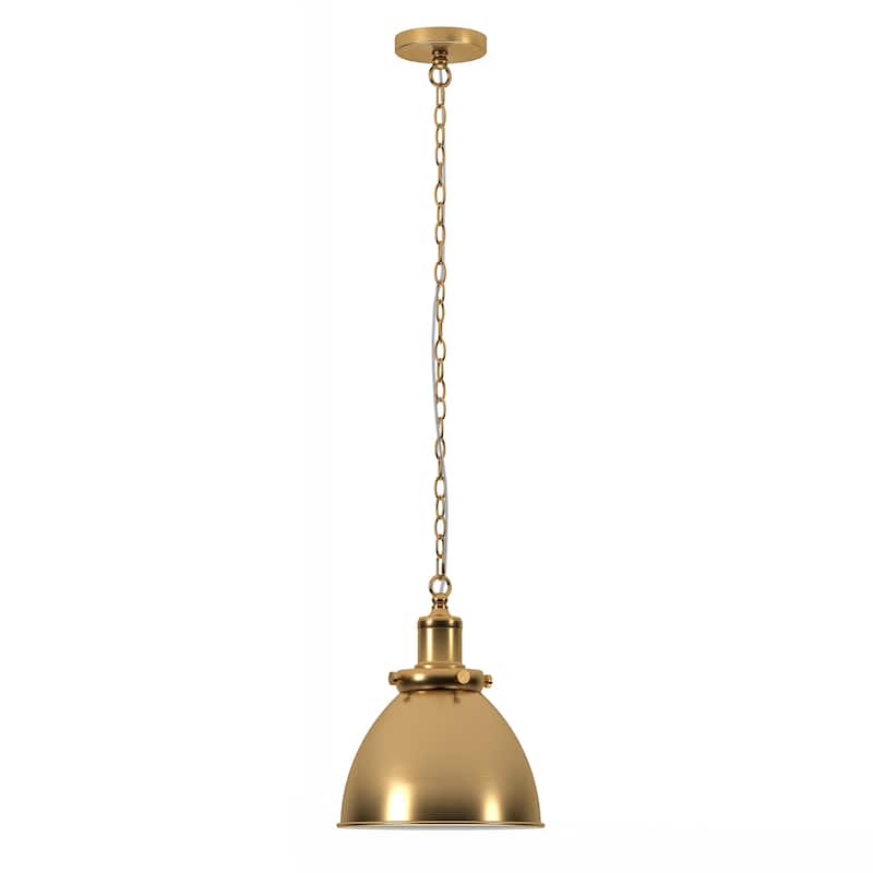 Elodie 12" Wide Pendant with Metal Shade - 12" Wide