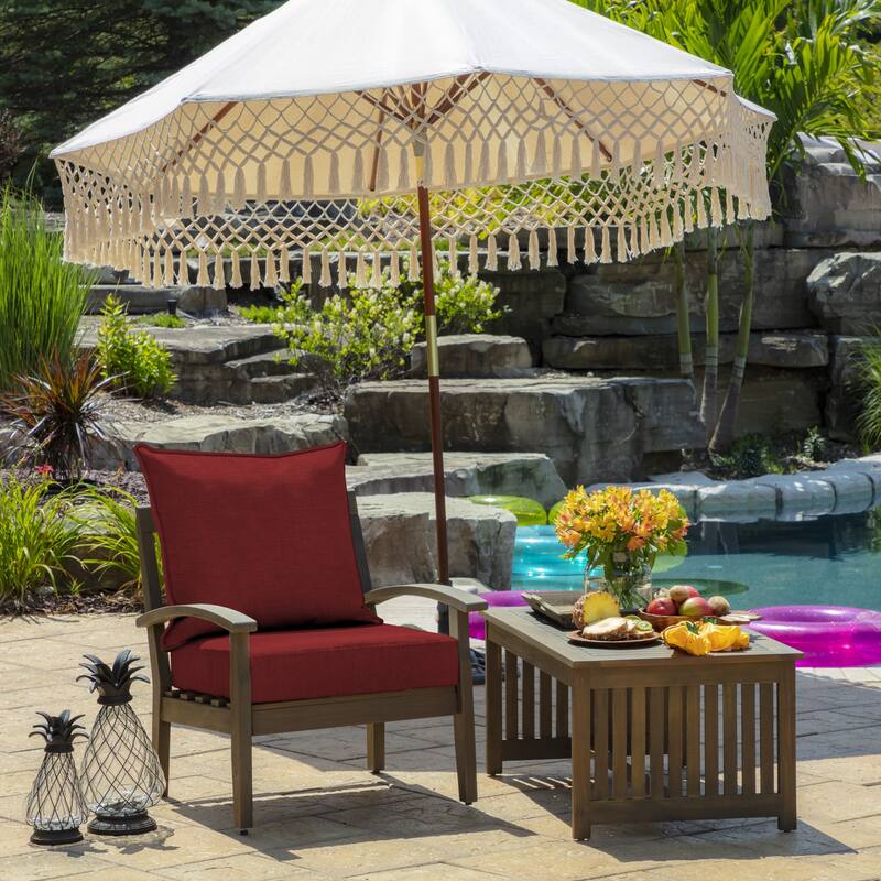 ARDEN Outdoor Foam Deep Seat Cushion Set, 24 in x 24 in