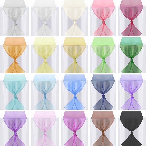 5-Pack 14" x 108" Table Runners by Lann's Linens - 14 x 108 inches. Opens flyout.