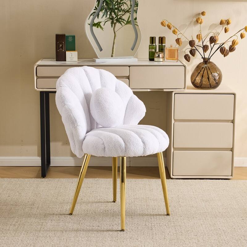 Shell-Shaped Vanity Chair