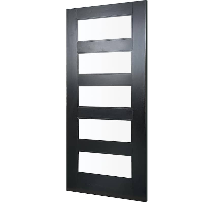 Waydoor 80'' Mahogany Unfinished Exterior Solid Core Wood Door