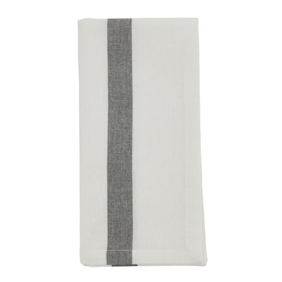Table Napkins With Banded Design (Set of 4)