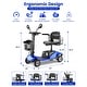 preview thumbnail 22 of 26, Folding Portable Mobility Scooter，Long-Range Battery Motorized Scooter for Seniors - N/A