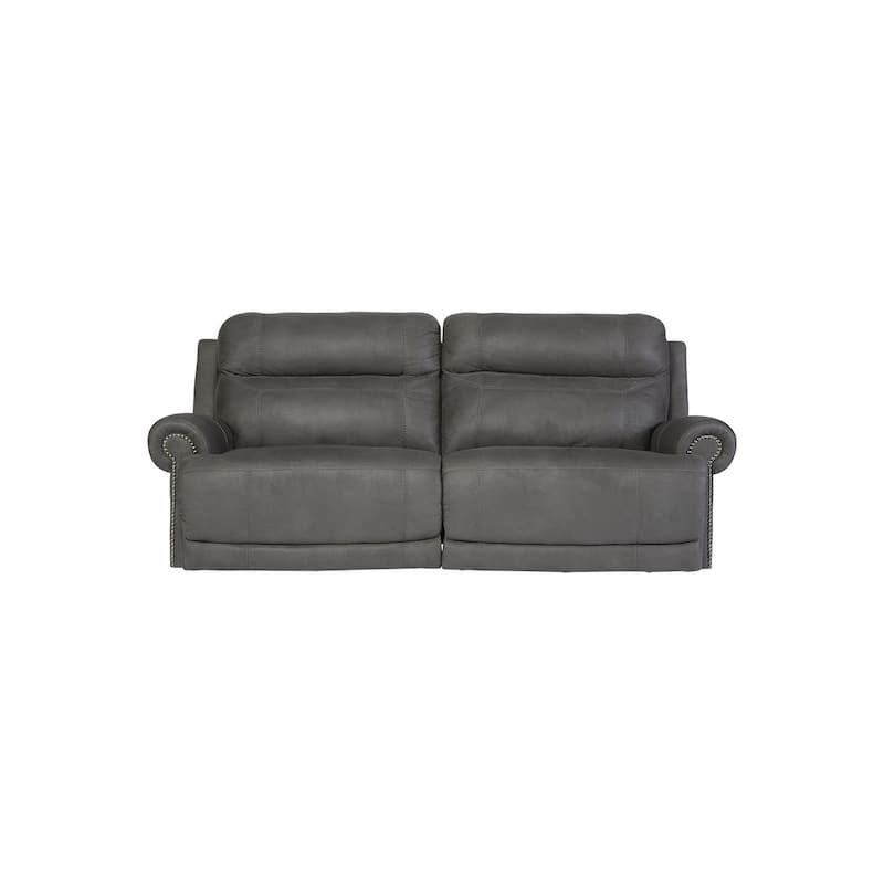 Signature Design by Ashley Austere Gray 2-Seat Reclining Sofa