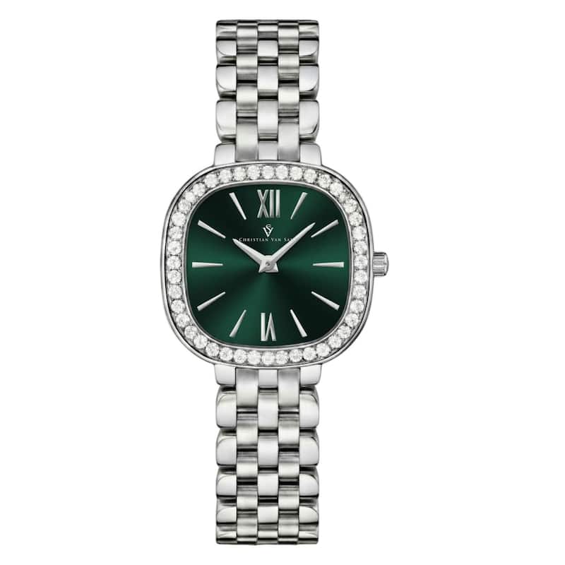 Christian Van Sant Women's Rivoli Green Dial Watch - CV1261 - One Size