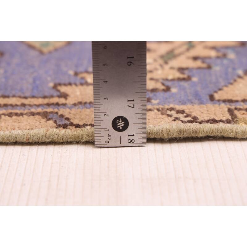 ECARPETGALLERY Hand-knotted Antalya Vintage Beige Wool Rug - 4'8 x 7'0