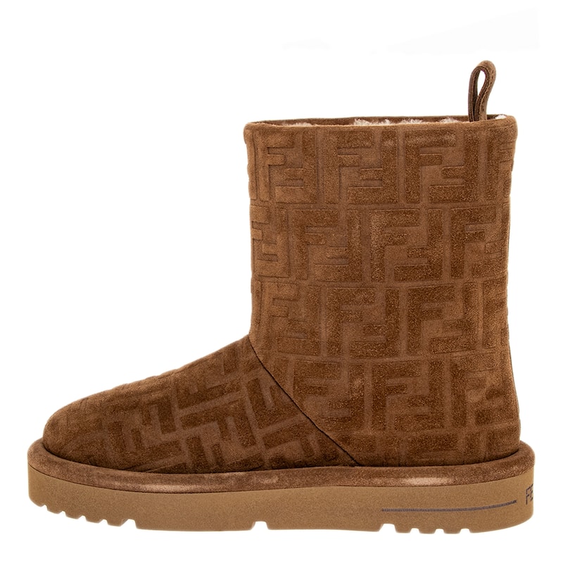 Fendi Apres Chic FF Low Boots - Brown