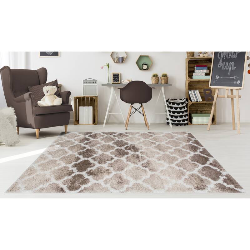 Noori Rug Lux Ava Trellis 2-Inch Shag Rug