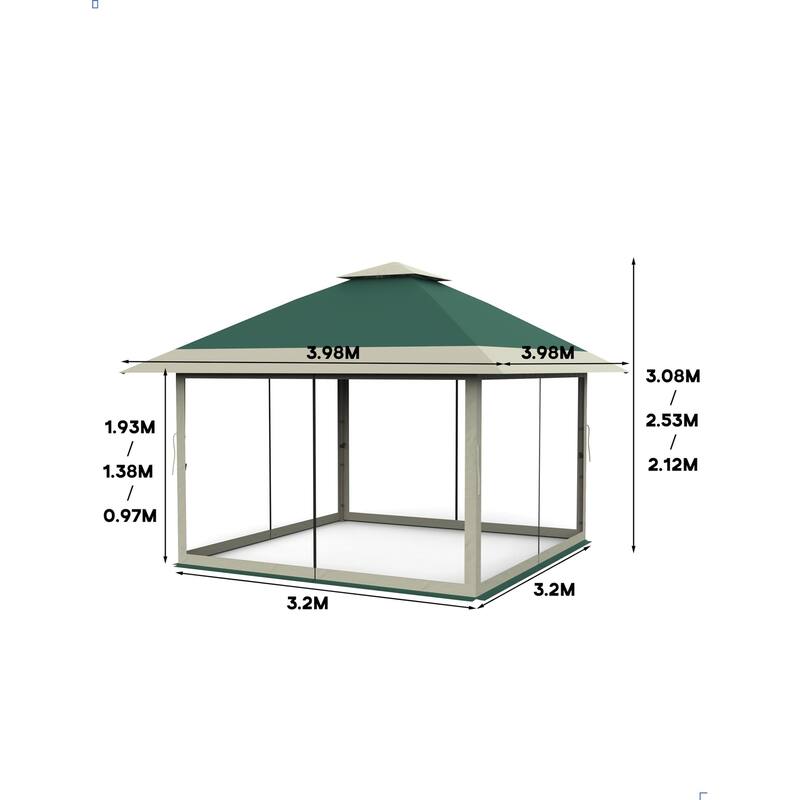 13x13 Pop Up Gazebo Outdoor Canopy Shelter