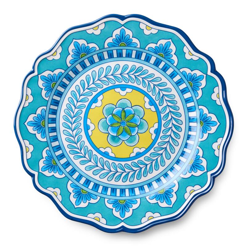Certified International Porto Melamine 11" Dinner Plates, Set of 4 - 11.00"L x 11.00"W x 0.50"H
