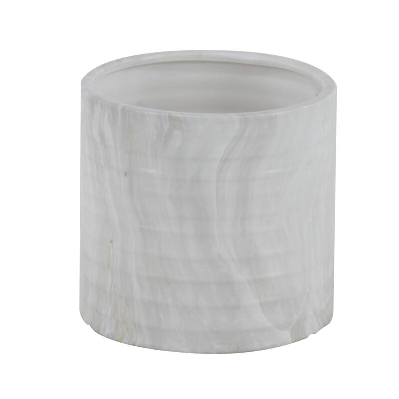 Porcelain Coastal Planter (Set of 3) - S/3 9", 7", 6"H
