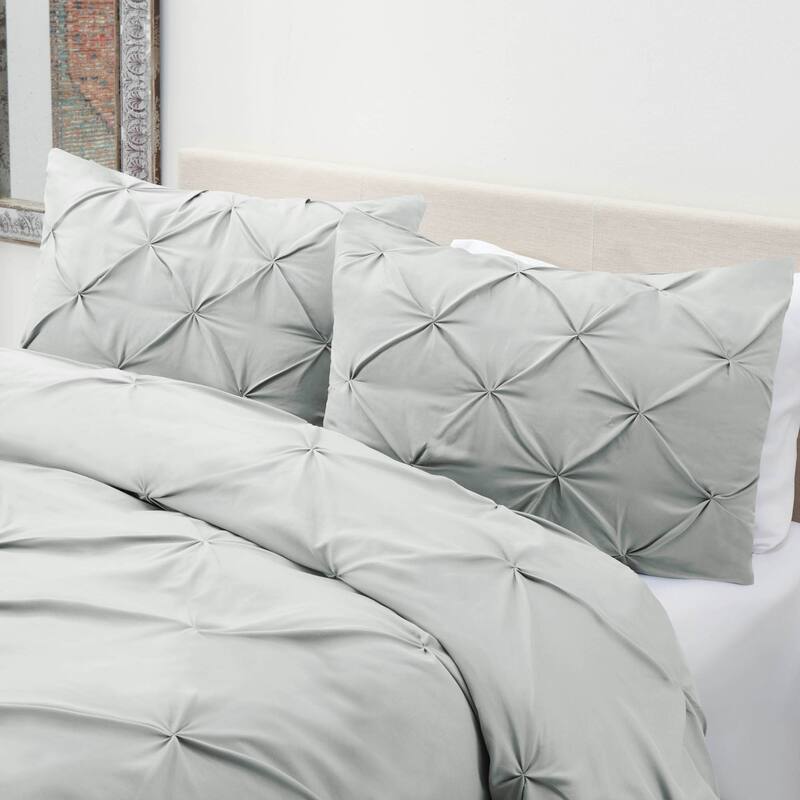Nestl Pinch Pleat 3-piece Duvet Cover Set