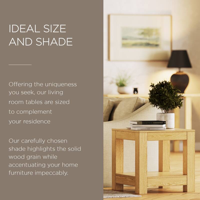 Maven Lane Paulo Wooden Side Table in Weathered Black Finish
