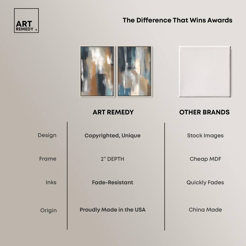 Vertical Rush Canvas Set of 2 by Art Remedy