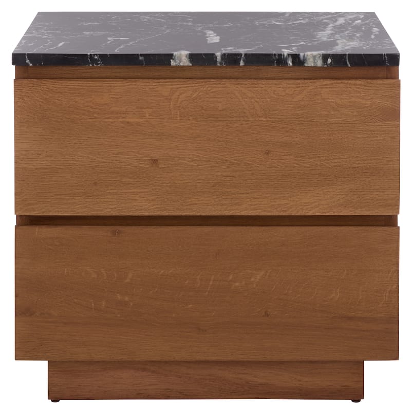 SAFAVIEH Couture Lilybelle Marble Top 2-Drawer Nightstand