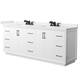 Option White / White Quartz Top / Matte Black Hardware
