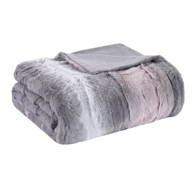 Madison Park Zuri Faux Fur Throw