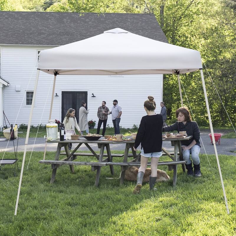 Outdoor Slanted Feet Pop-up Canopy Gazebo
