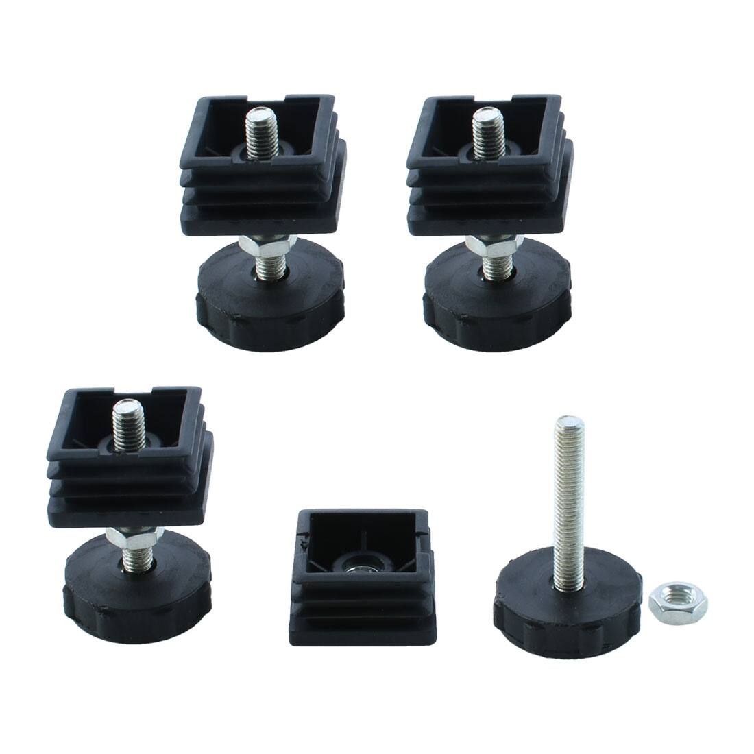 thumbnail image 2 of OwnMy 4 Packs Heavy Duty Adjustable Furniture Leveling Feets L Shaped Furniture Leveler Legs, Furniture Mounting Brackets Metal Leveling Load Table Leg For Workbench Cabinet Wardrobe, 2.2" H 2 of 10