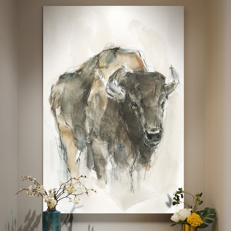 American Buffalo I -Premium Gallery Wrapped Canvas