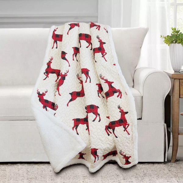 Claus Quilted Throw 50x60. Opens flyout.