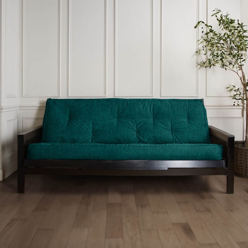 Trupedic Solid Velvet Indoor Futon Mattress - Nile 38 in W x 75 in D x 6 in H