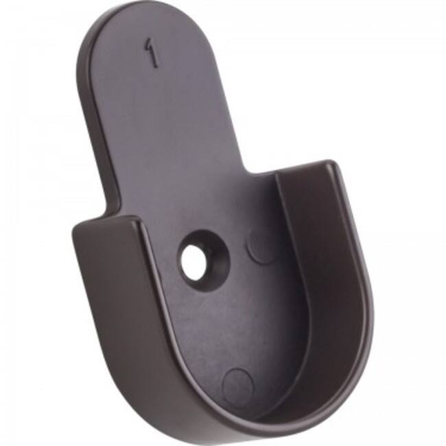 Hardware Resources Open Top Press Fit Closet Rod Mounting Bracket for
