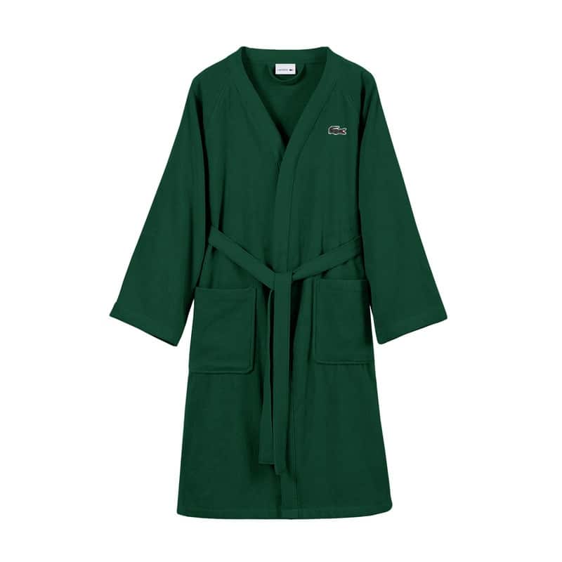 Lacoste 100% Cotton Classic Pique Bath Robe - Eden
