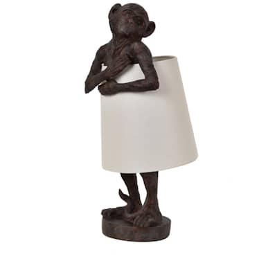 Trento 22" Oil Rubbed Bronze Monkey Table Lamp - 21.5"H x 9"Rnd