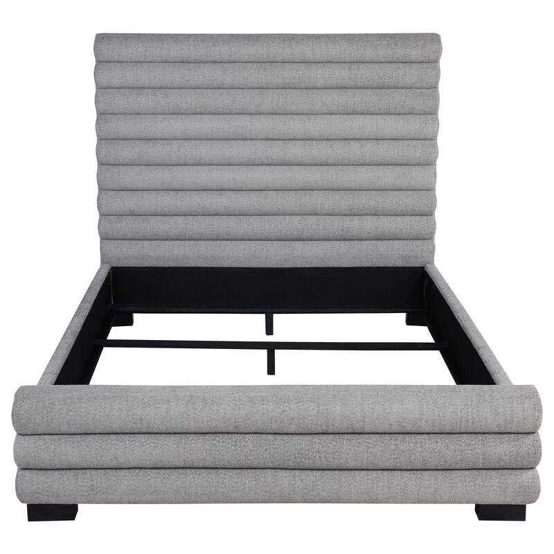 Fandango Grey Boucle Upholstered Queen Bed