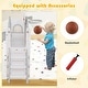 preview thumbnail 18 of 19, Gymax 9 in 1 Toddler Slide L Shaped Kids Slide & Climber Playset w/