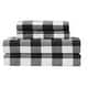 preview thumbnail 29 of 69, Truly Soft Printed and Solid Cotton Flannel 4 Piece Sheet Set Buffalo Check - Full