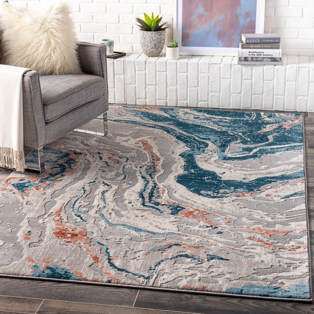 Livabliss Tineke Flowing Abstract Modern Area Rug